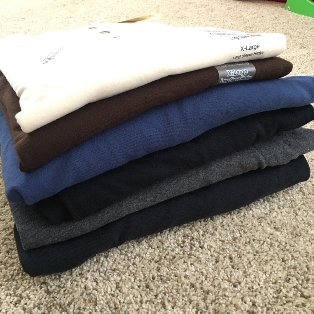 6 XL Mens long sleeve shirts